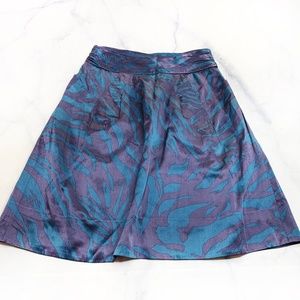 Marc by Marc Jacobs Silk Blend Purple Blue Skirt